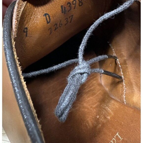 Allen Edmonds LaSalle Mens Size 9 D Brown Leather Apron Split Toe Derby Shoes - Picture 7 of 8